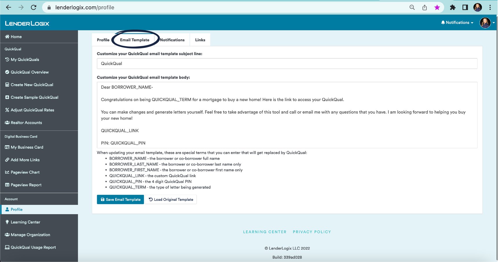How to Manage Your QuickQual Profile